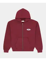 Arbor Antwerp Arbor Antwerp Burgundy Patch Zip Hoodie - Burgundy