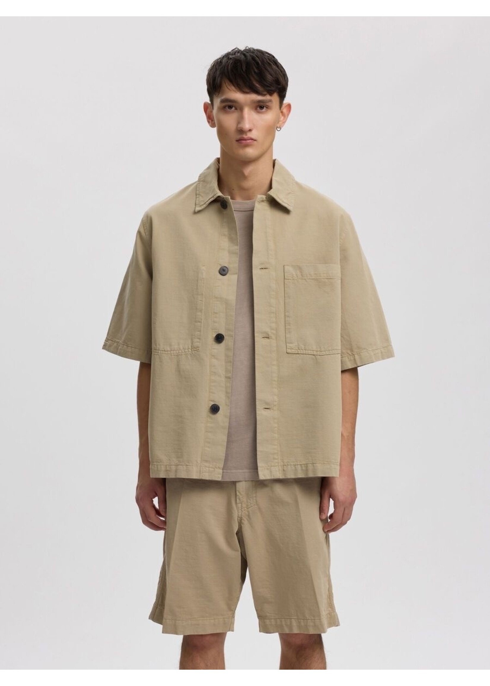 Annarr Annarr Anrebbe Overshirt SS - Weathered Teak