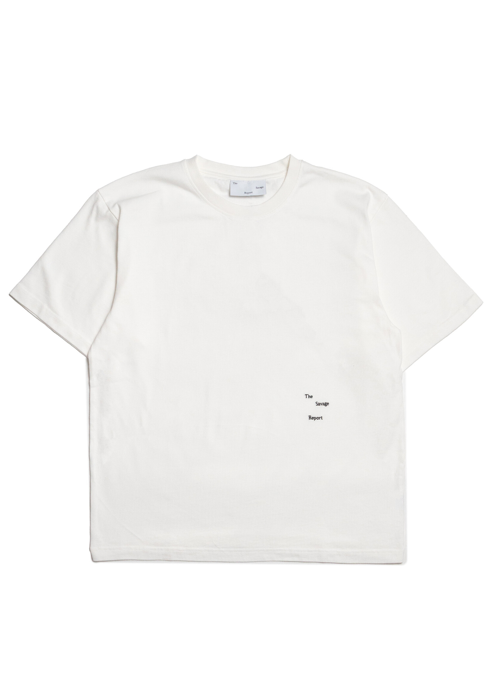 The Savage Report The Savage Report Logo Bar T-Shirt - Off White