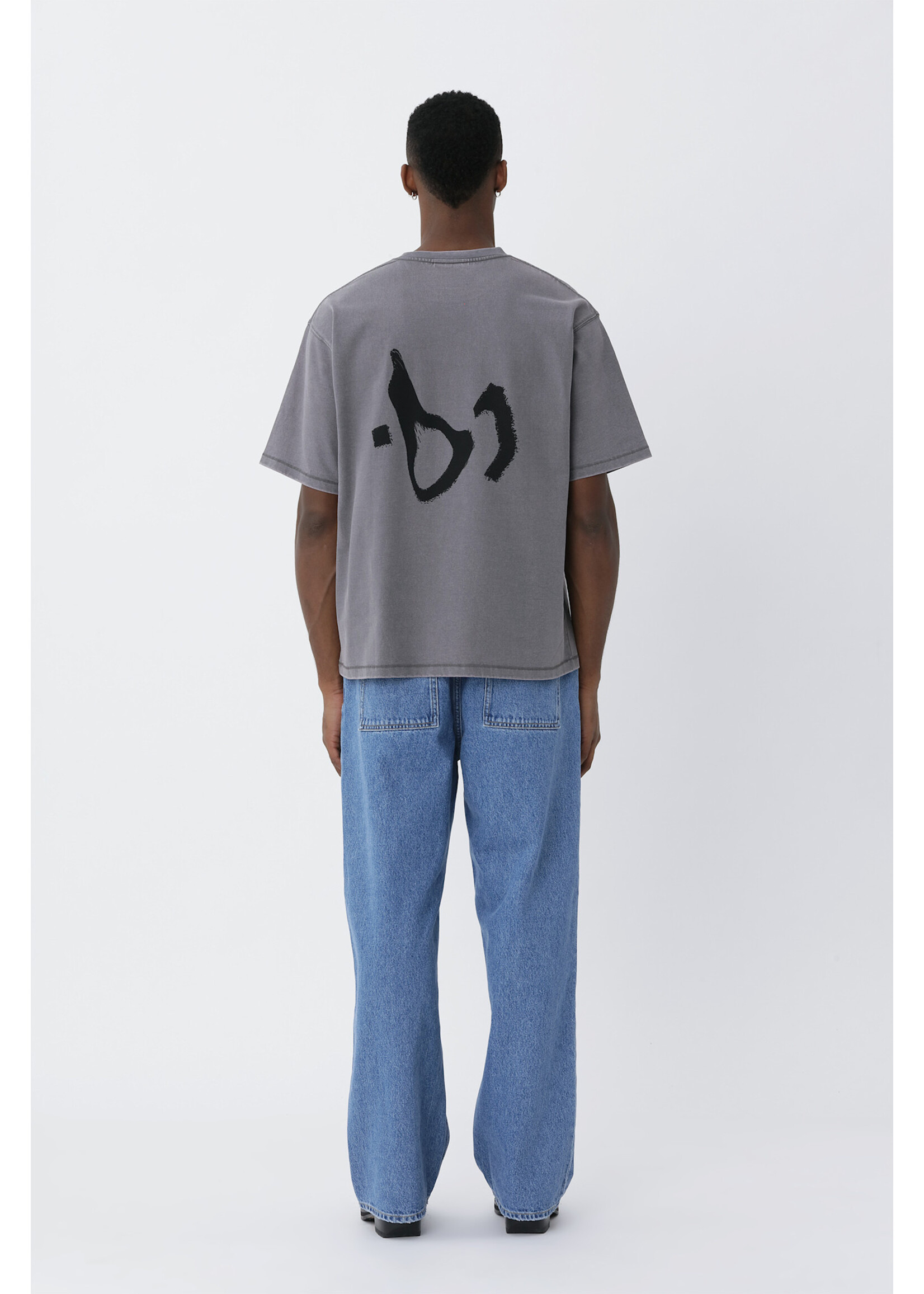 Won Hundred Won Hundred LA Logo T-Shirt - Charcoal Grey