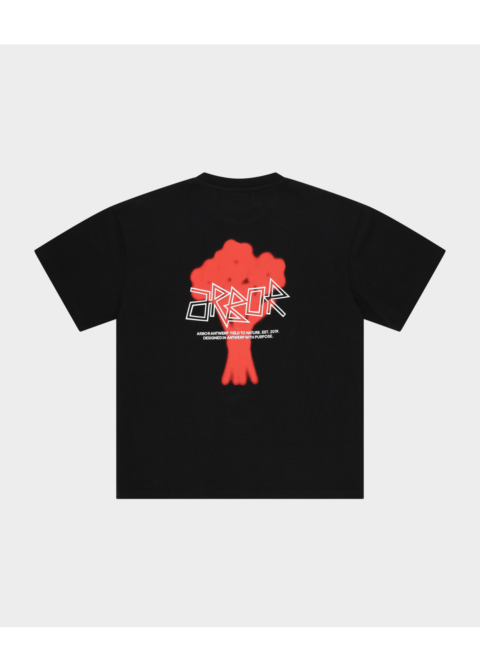 Arbor Antwerp Arbor Antwerp Floral Bouquet Red T-Shirt -Black