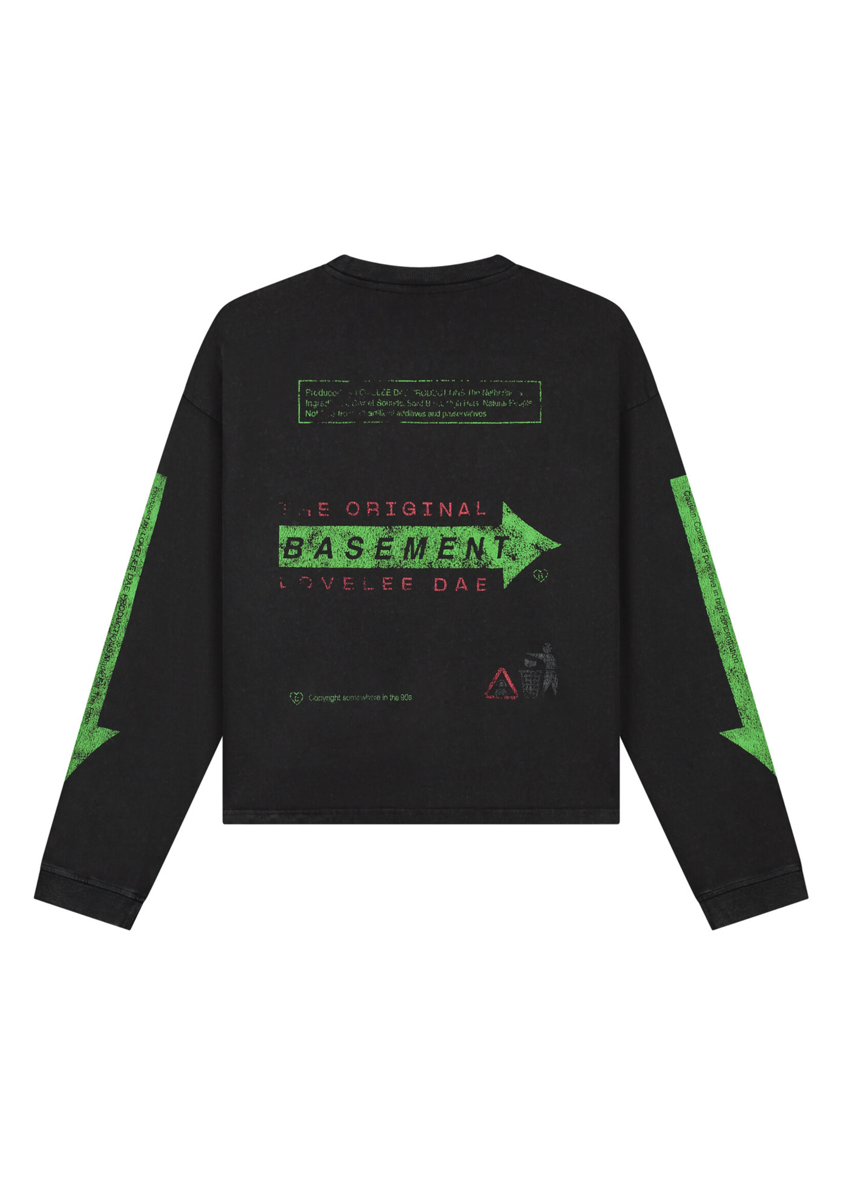 Lovelee Dae Lovelee Dae Frankie Basement LS - Washed Black