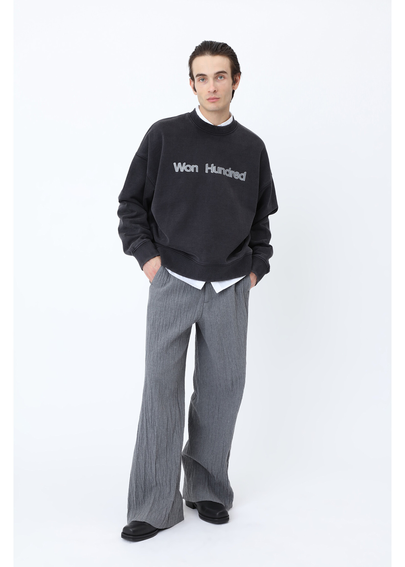 Won Hundred Won Hundred Jude Logo Flashes Sweater - Black