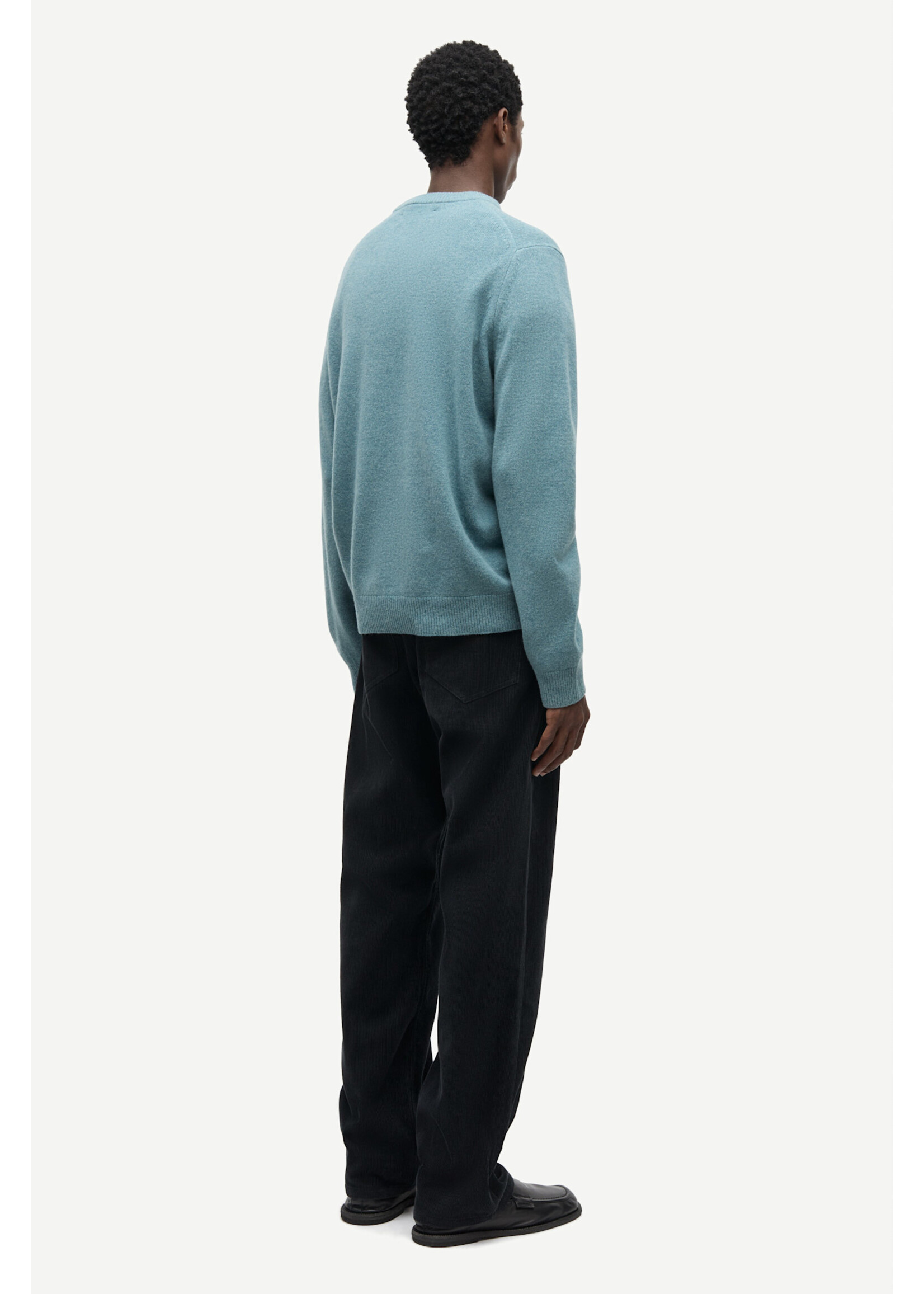 Samsøe Samsøe Samsoe Samsoe Isak Knit Sweater - Stormy Sea
