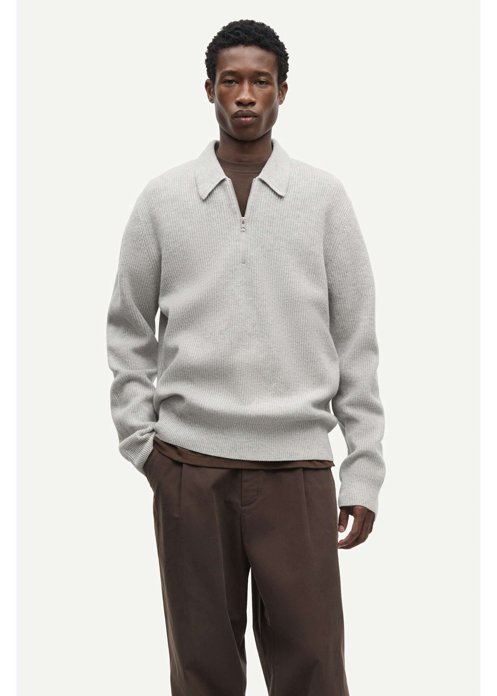 Samsøe Samsøe Samsøe Samsøe Saisaks HZ Polo - Grey Melange