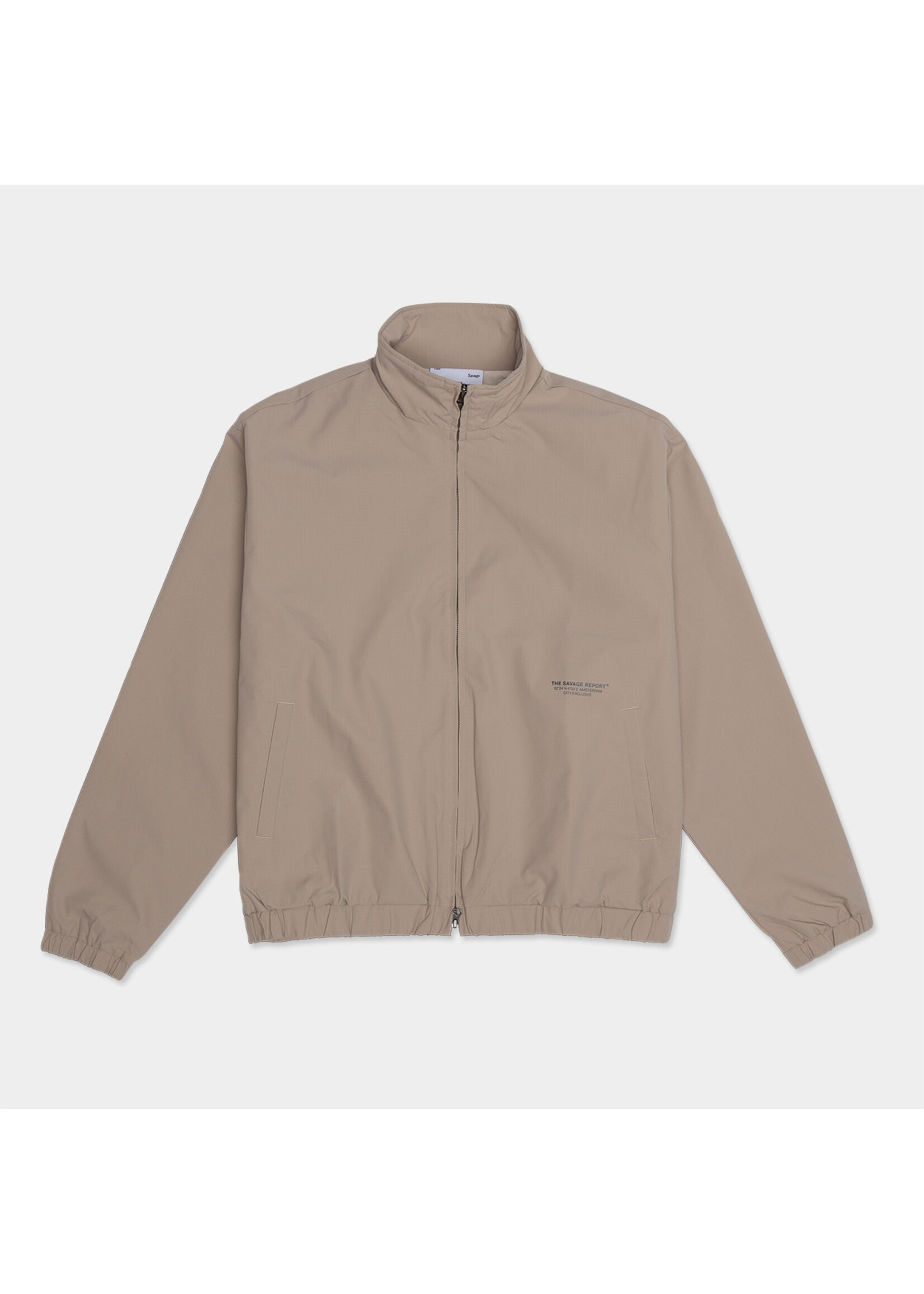 The Savage Report The Savage Report Rib Stop Loose Jacket - Beige