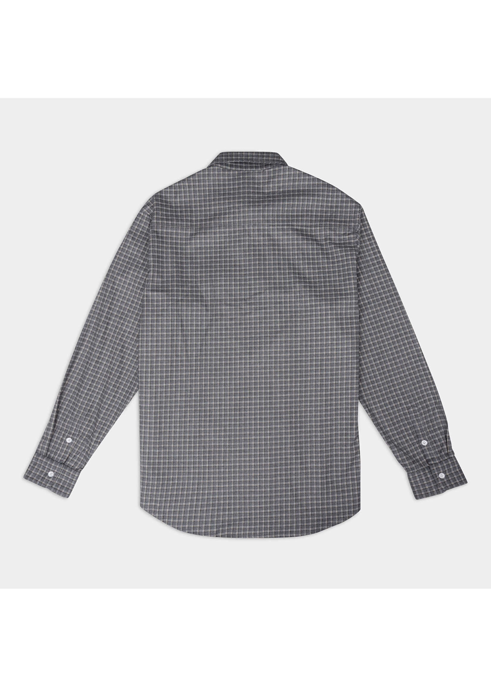 The Savage Report The Savage Report Longsleeve Shirt - Greige Check