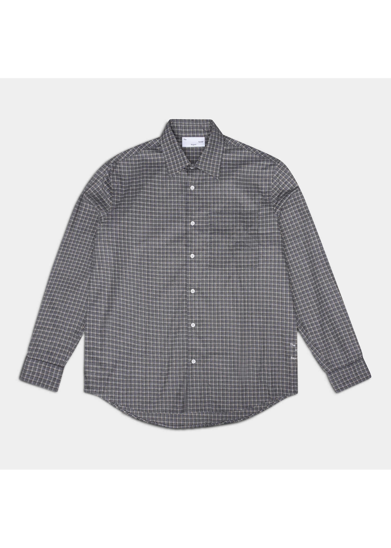 The Savage Report The Savage Report Longsleeve Shirt - Greige Check