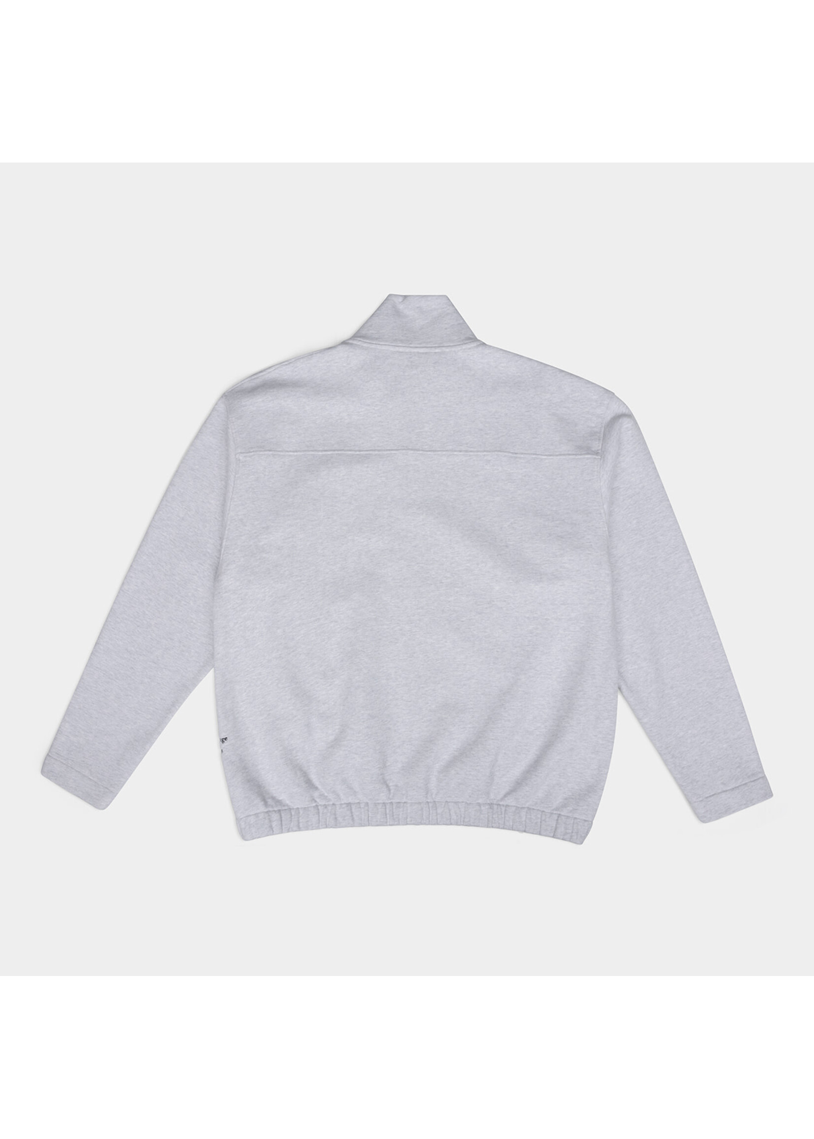 The Savage Report The Savage Report Zip Up Sweater - Light Grey Melange