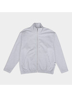 The Savage Report The Savage Report Zip Up Sweater - Light Grey Melange