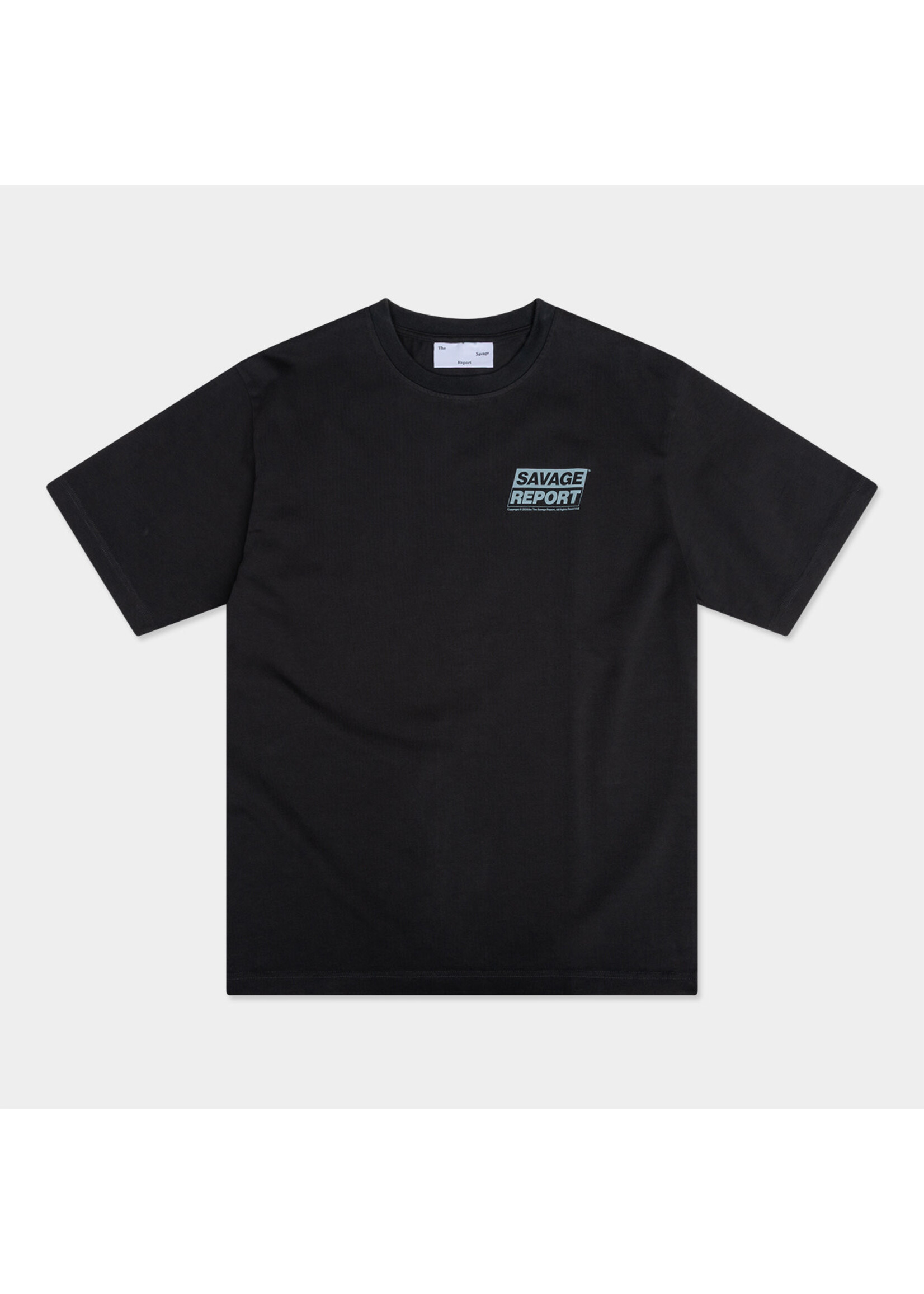 The Savage Report The Savage Report Block Tee - Charcoal