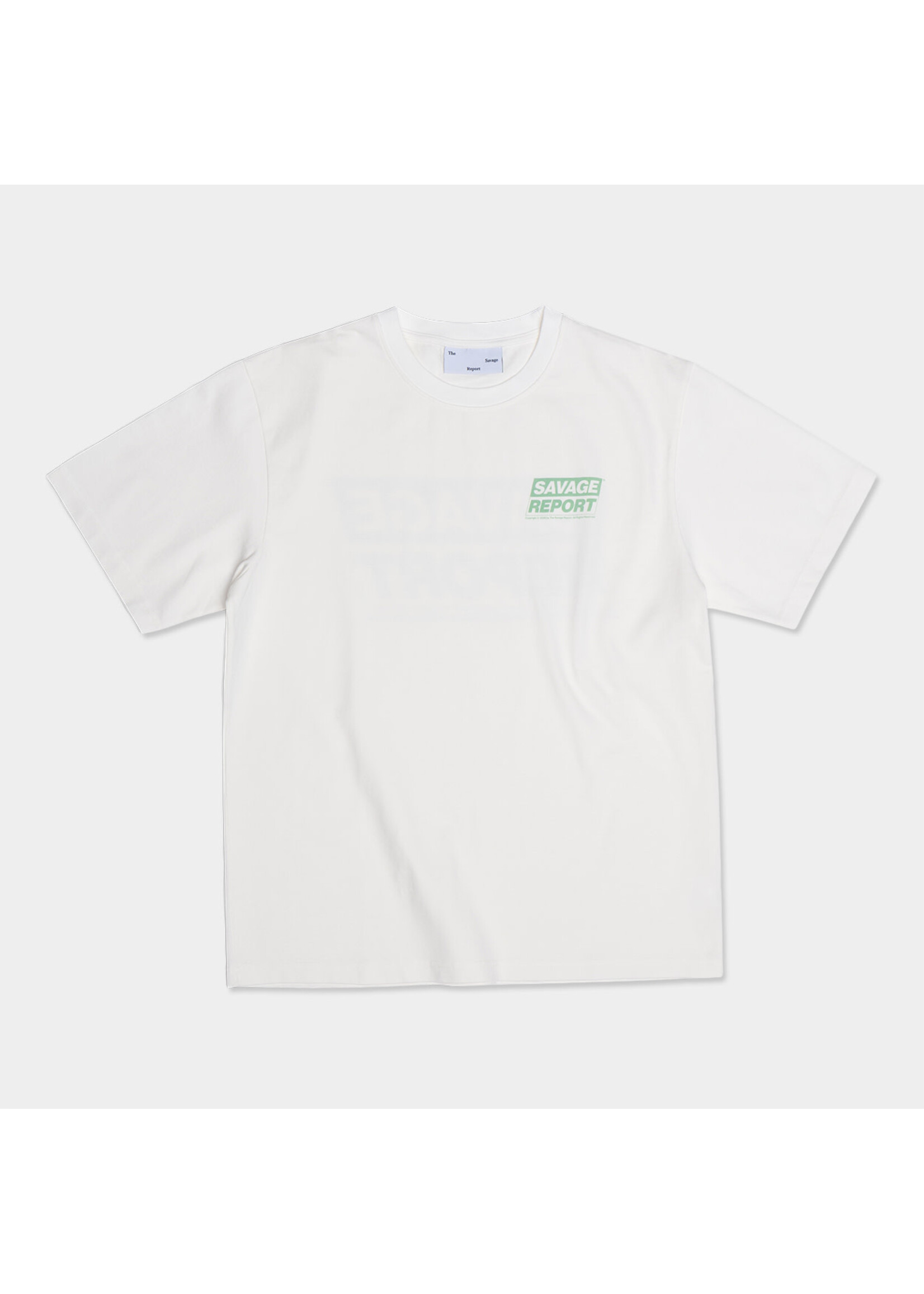 The Savage Report The Savage Report Block Tee - Off White