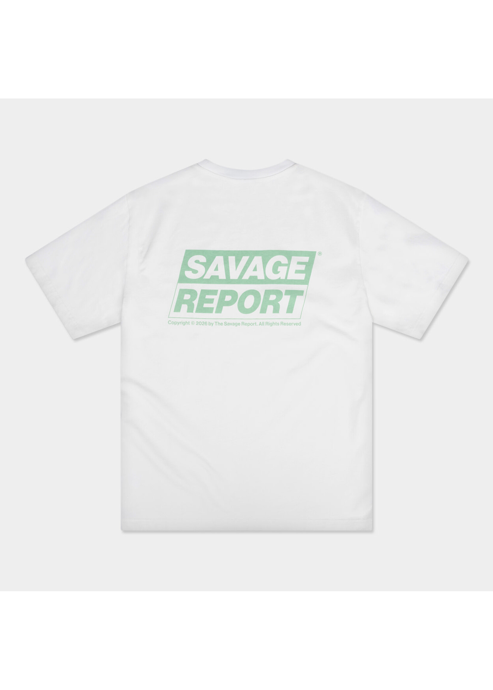 The Savage Report The Savage Report Block Tee - Off White