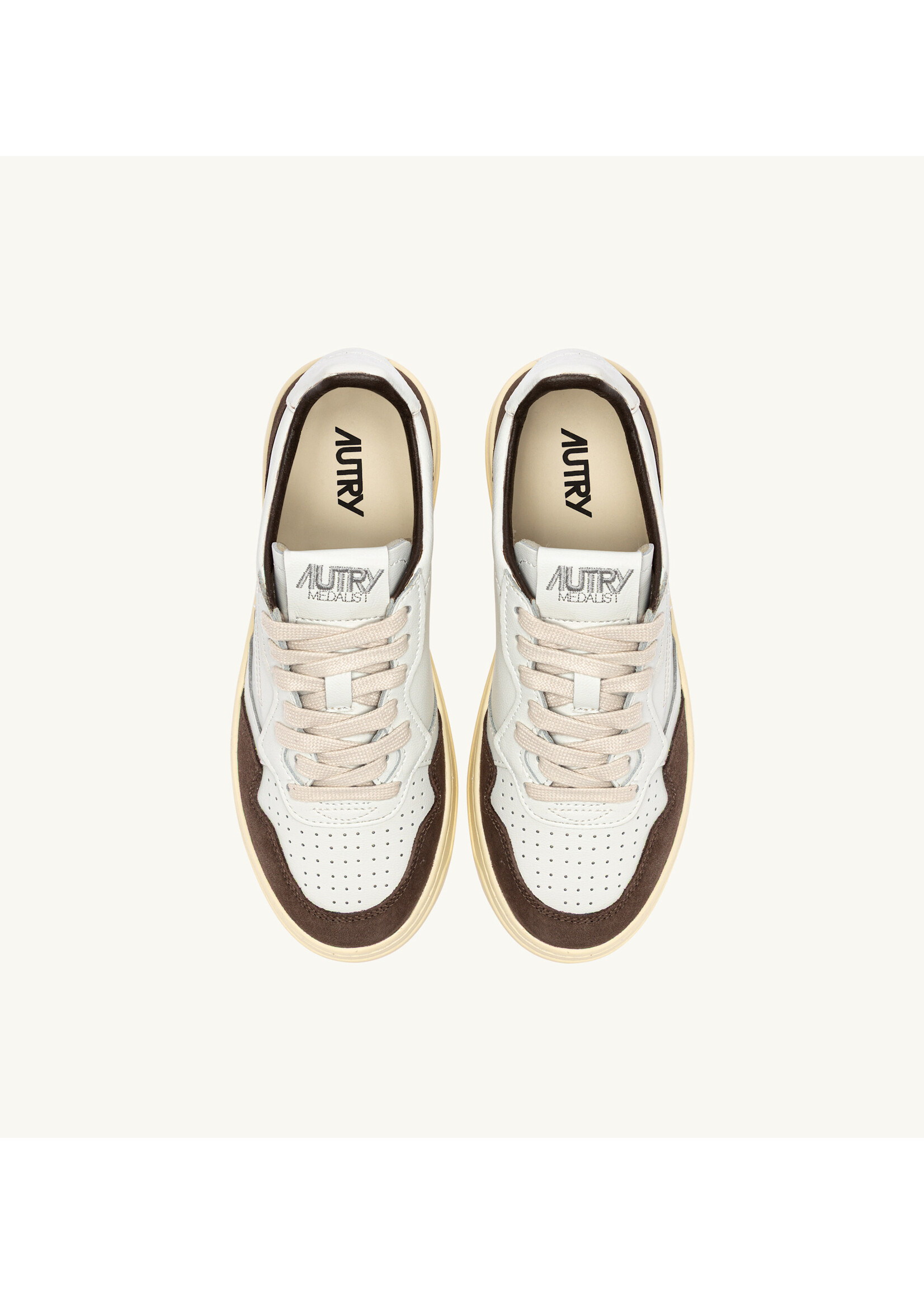Autry Autry Medalist low man - Soflea / Suede Wht / Mogano