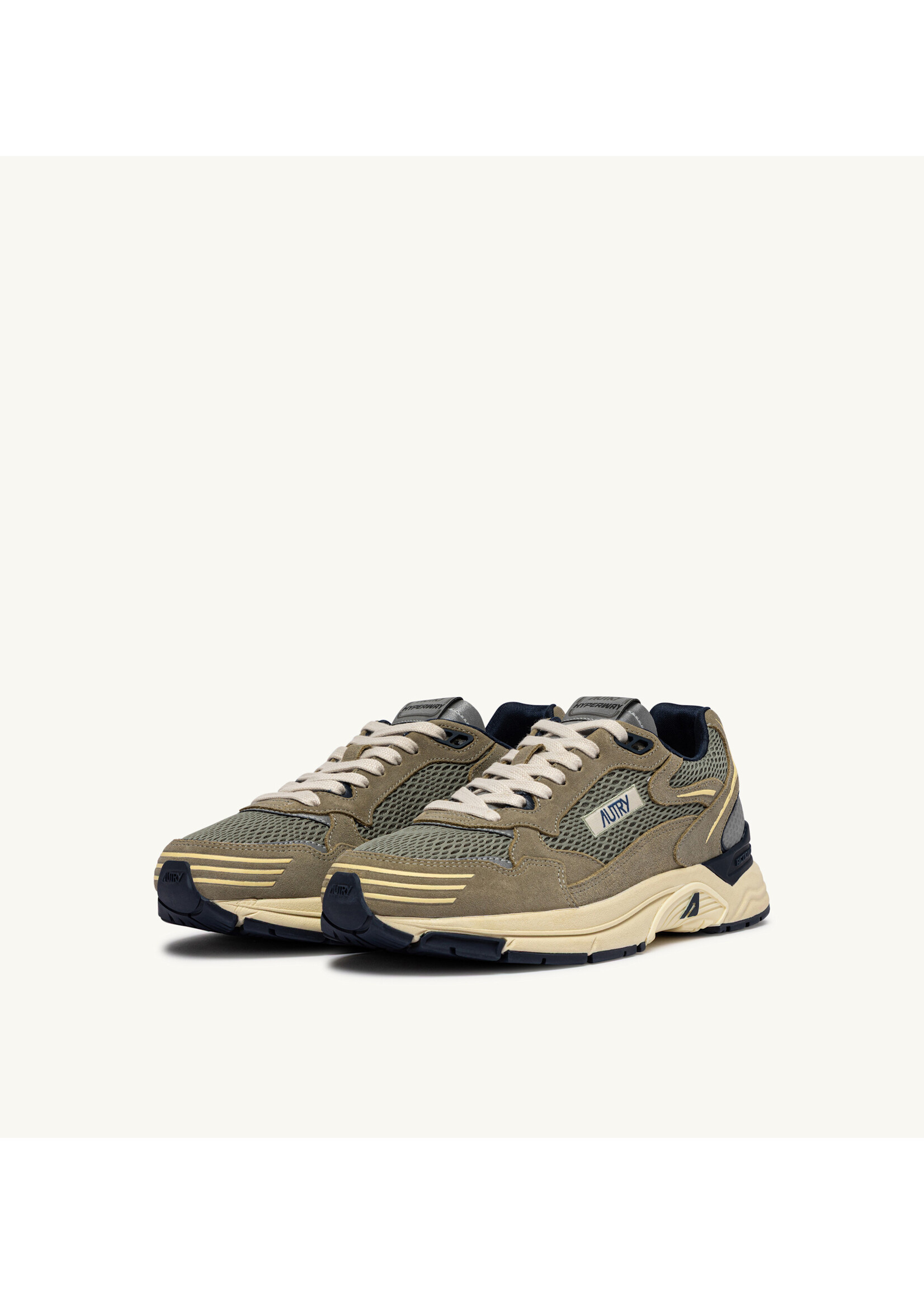 Autry Autry Hyperway low man - Suede Mesh Silver Sage / Blue