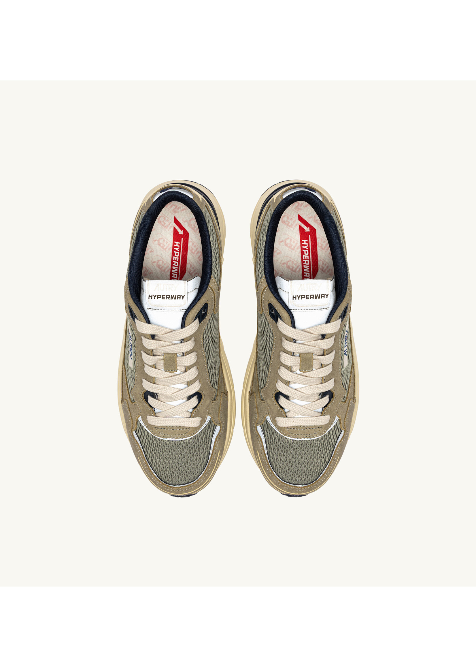 Autry Autry Hyperway low man - Suede Mesh Silver Sage / Blue