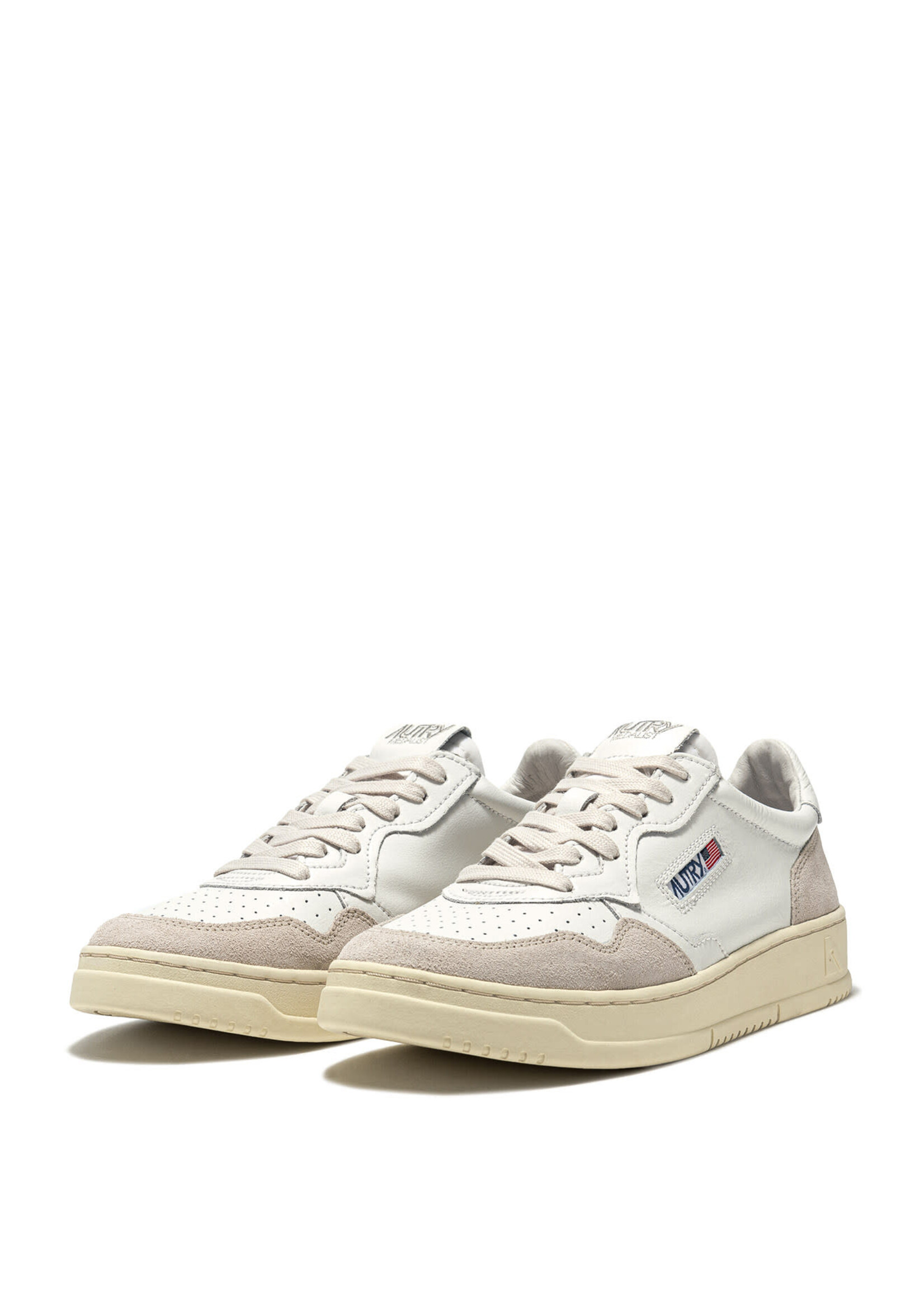 Autry Autry Medalist low man - Leather / Suede White