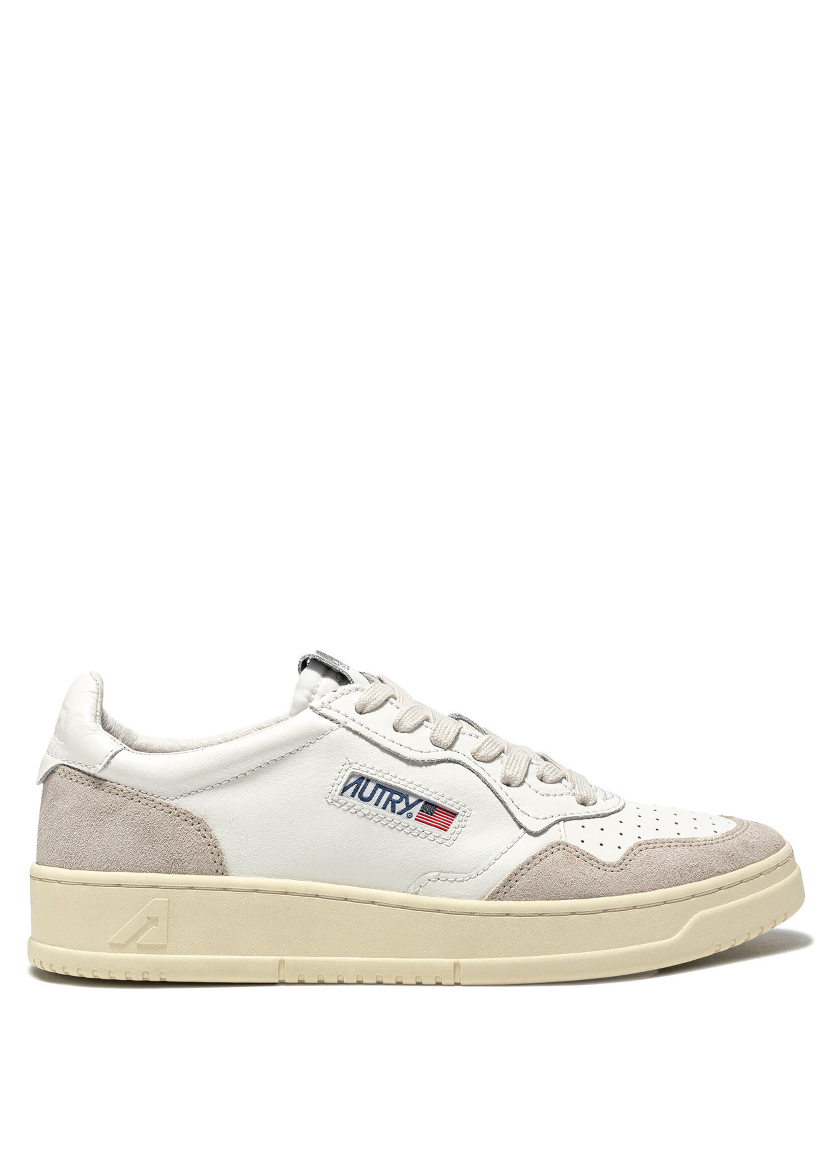 Autry Autry Medalist low man - Leather / Suede White