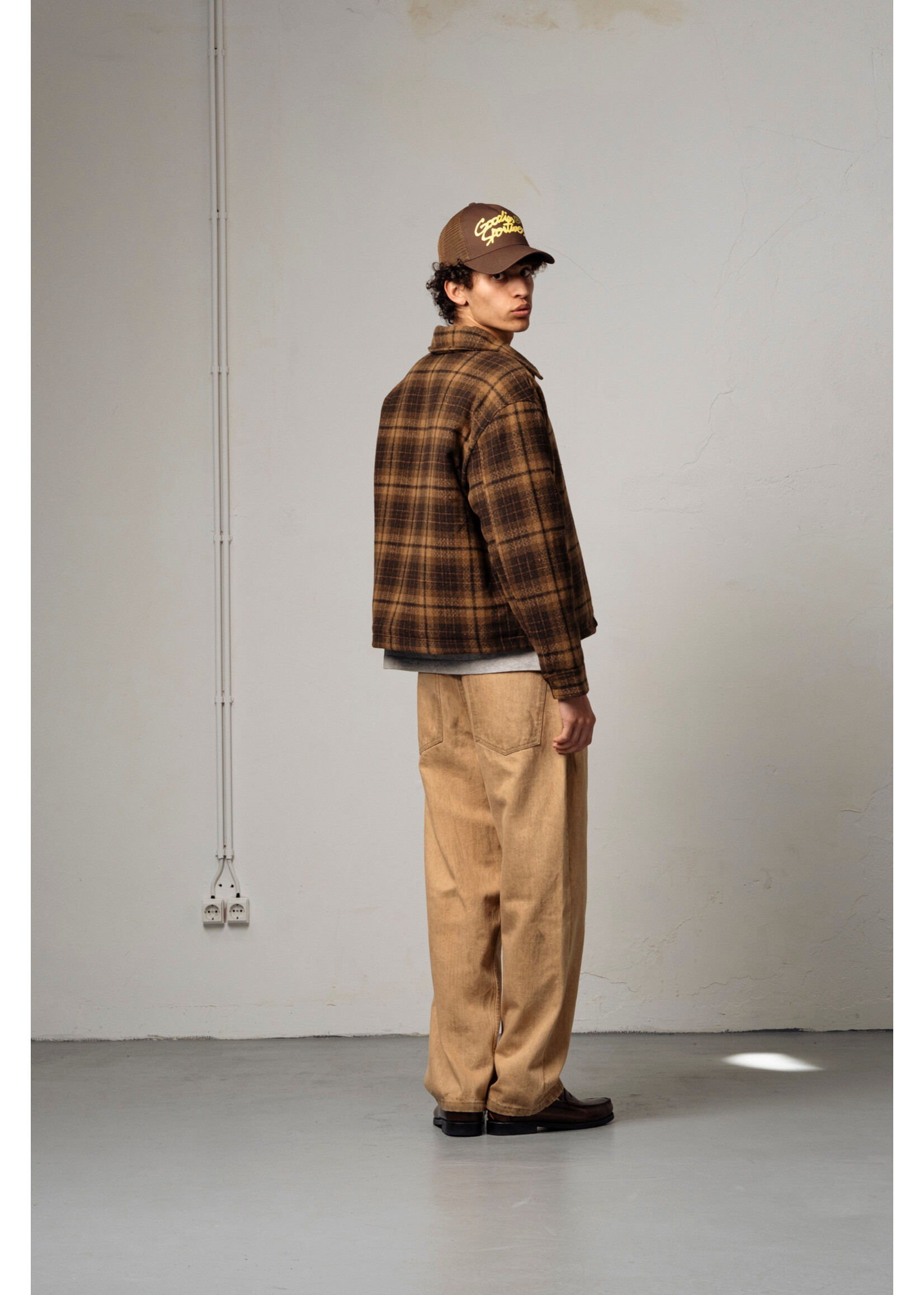 Goodies Sportive Goodies Sportive Hiker Check Overshirt - Brown Check