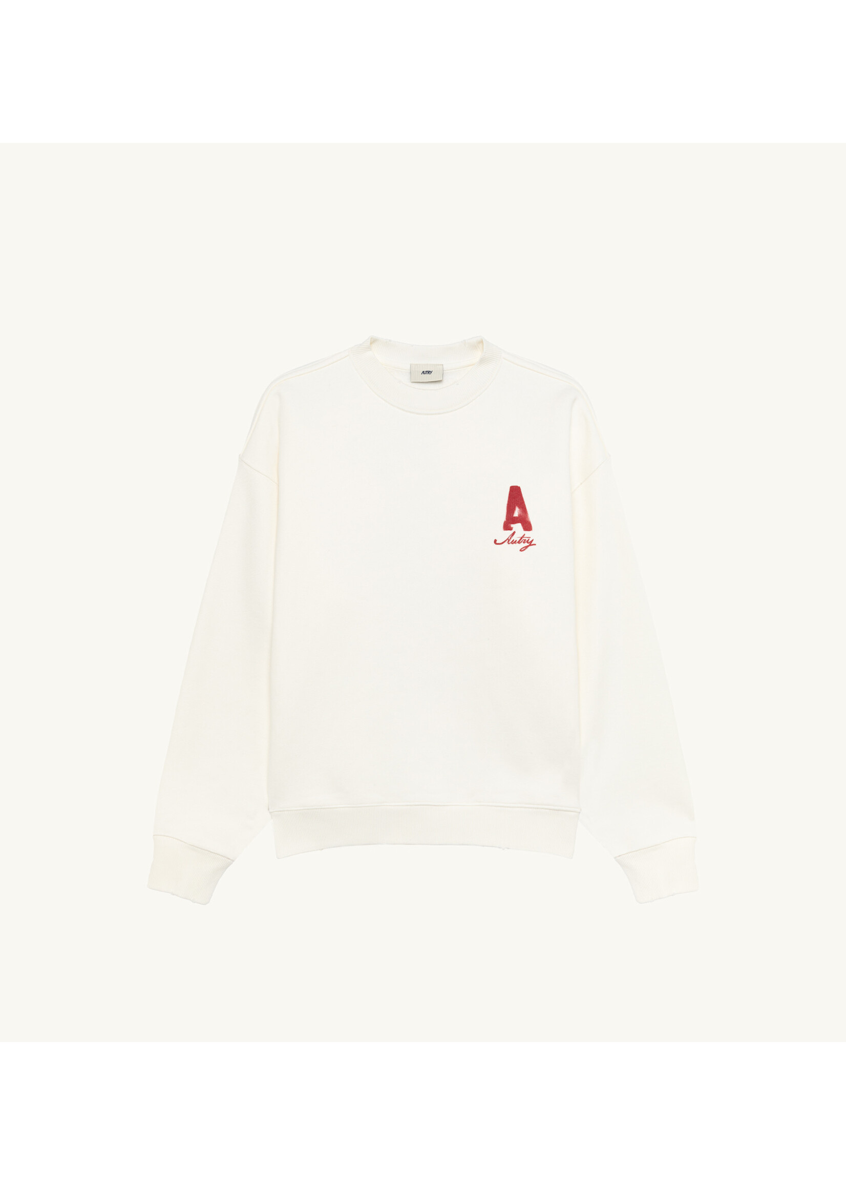 Autry Autry Sweatshirt Main Unisex - Off White / Red