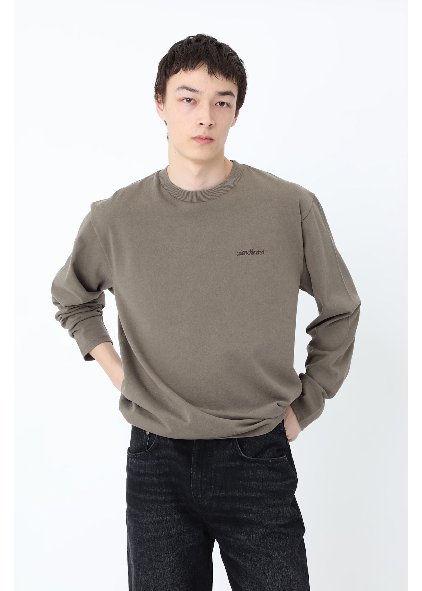 Won Hundred Won Hundred LA LS Italic Shirt - Morel Brown