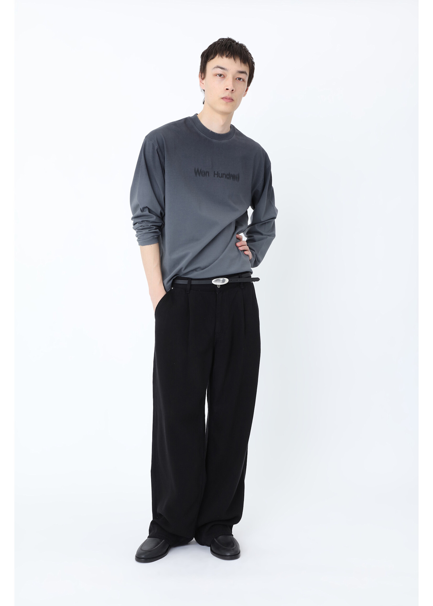 Won Hundred Won Hundred Steven Vibrante LS T-Shirt - Turbulence Blue