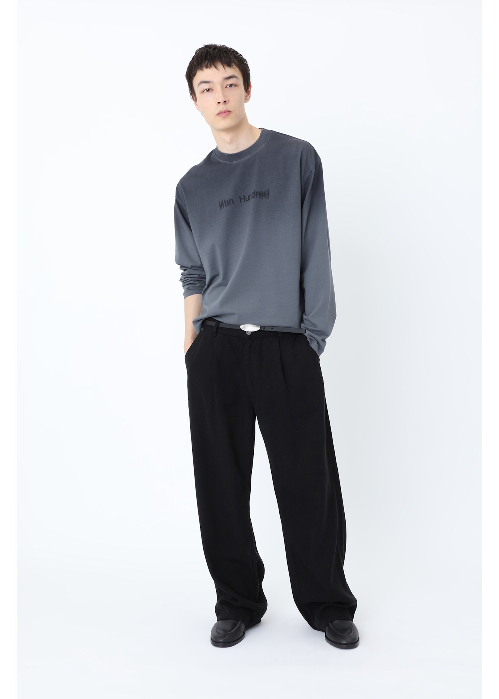 Won Hundred Won Hundred Steven Vibrante LS T-Shirt - Turbulence Blue