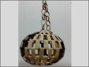 LAMPU RANTAI KULIT ROTAN