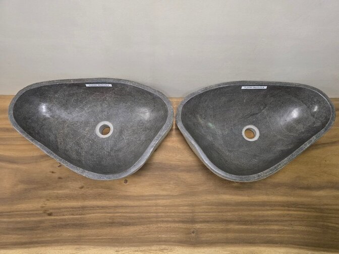 2 washbasins from 1 stone - 40/50cm