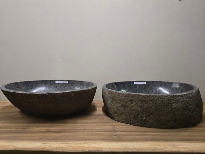 2 washbasins from 1 stone - 50/60cm
