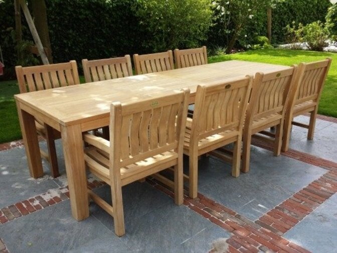 Teak garden armchair Bergamo