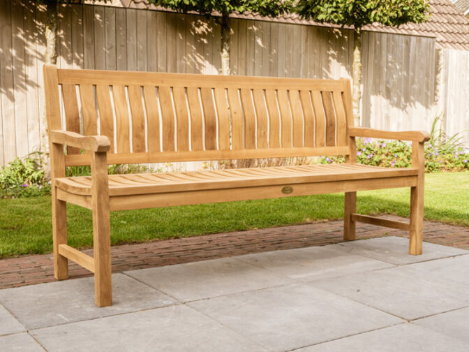 Teak garden bench Bergamo 180 cm  x 65cm x 93 cm