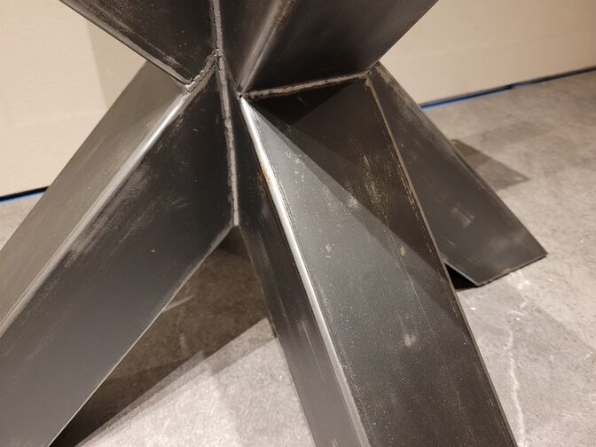 Double X leg – Rustic – W 85 x D85 x H67 x 100