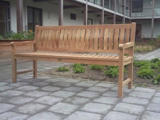Teak garden bench Bergamo 180 cm  x 65cm x 93 cm