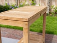 Teak Roma side table 80 cm (40x100x80)