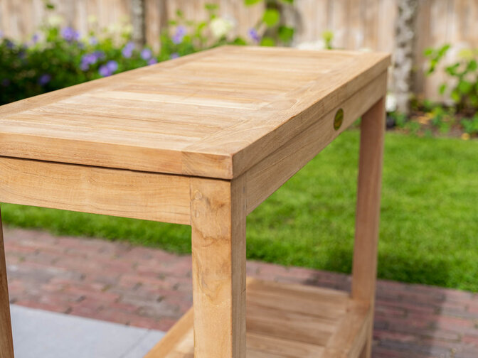 Teak Roma side table 80 cm