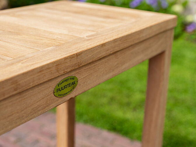 Teak Roma side table 80 cm