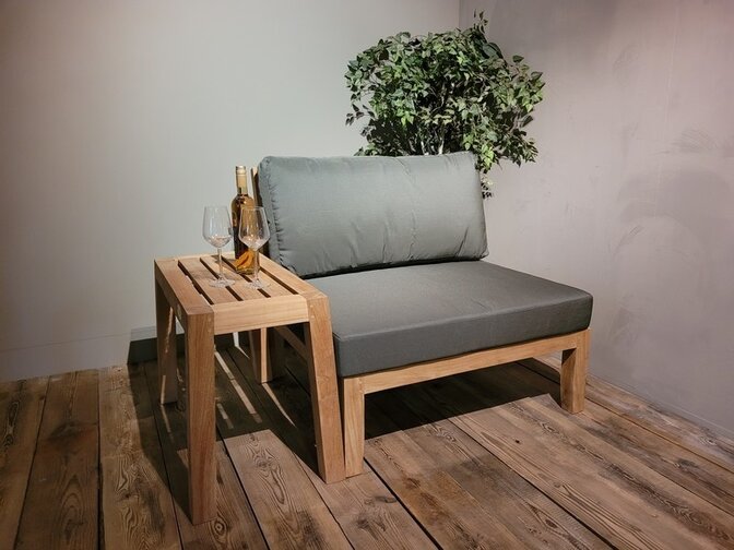 Side table armrest New Ibiza 33cmx75cmx53cm