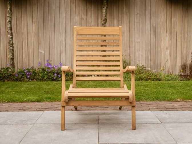 Teak DiCaprio lounge chair.