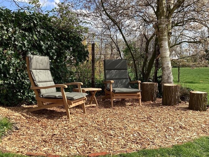 Teak DiCaprio lounge chair.
