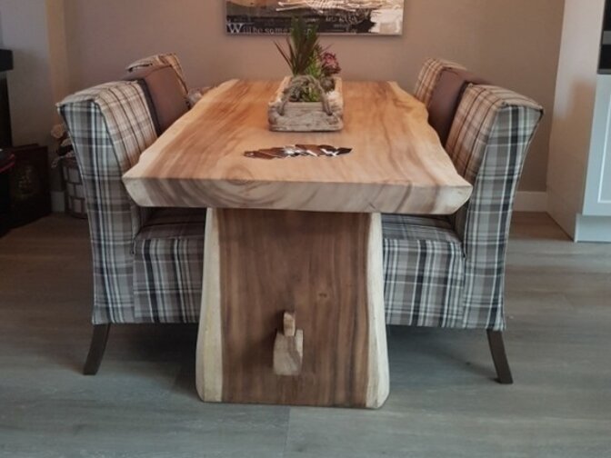 Suar tree trunk table 220 cm