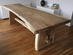 Tree trunk dining table 90/100 x 260 cm x 7cm