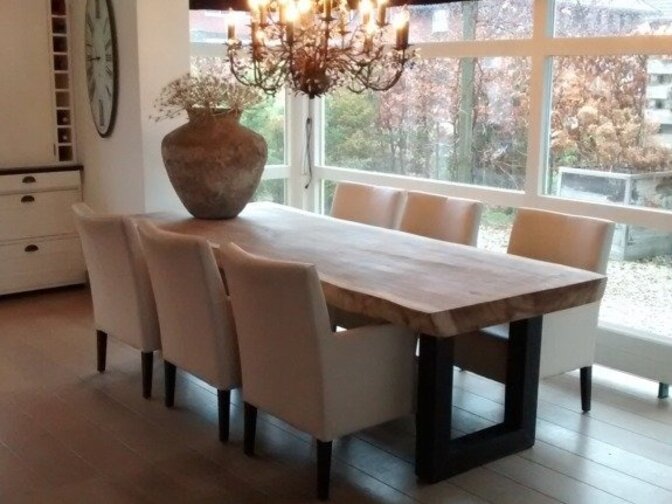 Tree trunk dining table 260 cm