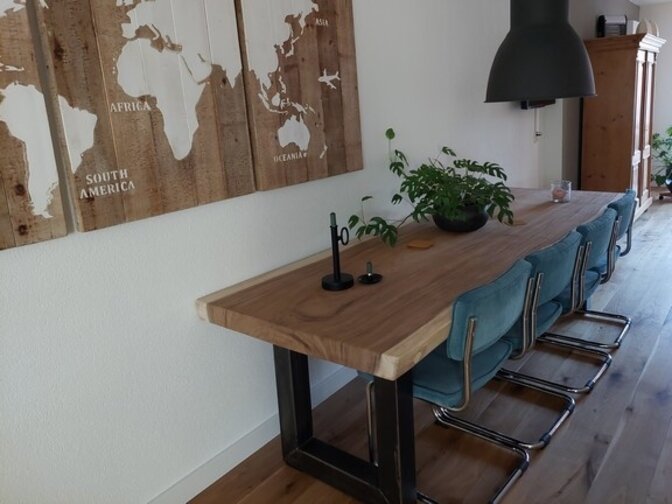 Tree trunk dining table 260 cm