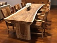 Robust tree trunk top table 100/110 x280 cm x 10cm
