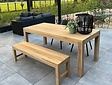 Teak Napoli garden table 90x190x77 cm
