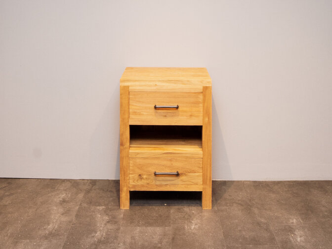 Wooden bathroom vanity 60 × 42 × 85 cm – natural