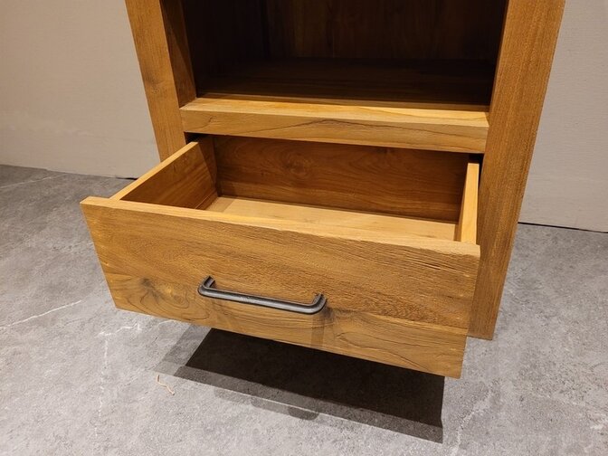 Wooden bathroom vanity 60 × 42 × 85 cm – natural