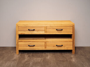 Bathroom cabinet teak 160x45x85cm - Natural