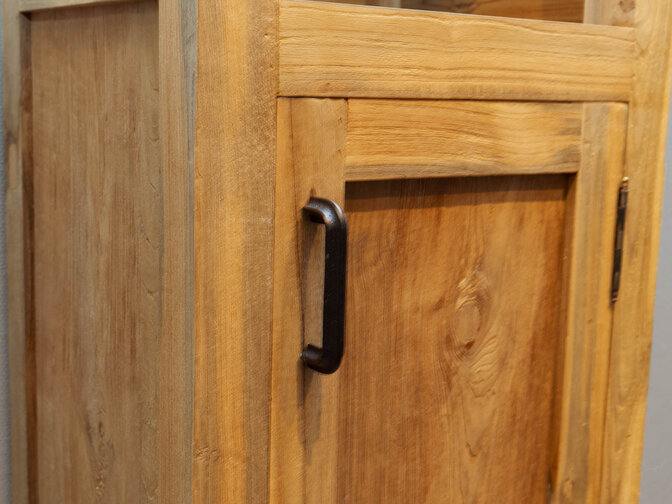 Bathroom cabinet teak 40x35x200cm - Natural